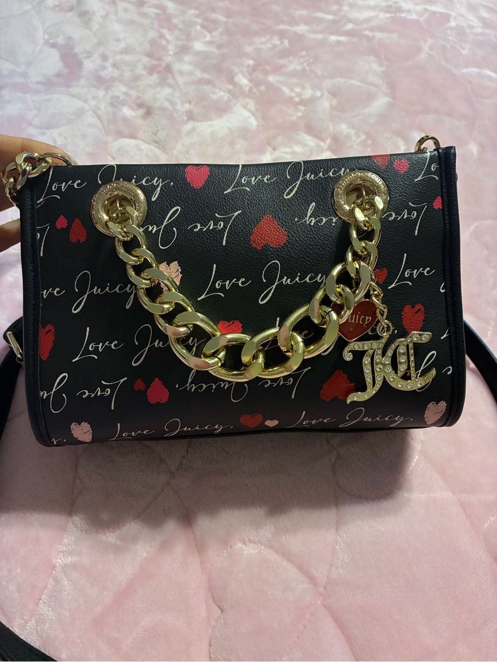 Juicy Couture love letter mini tote , crossbody